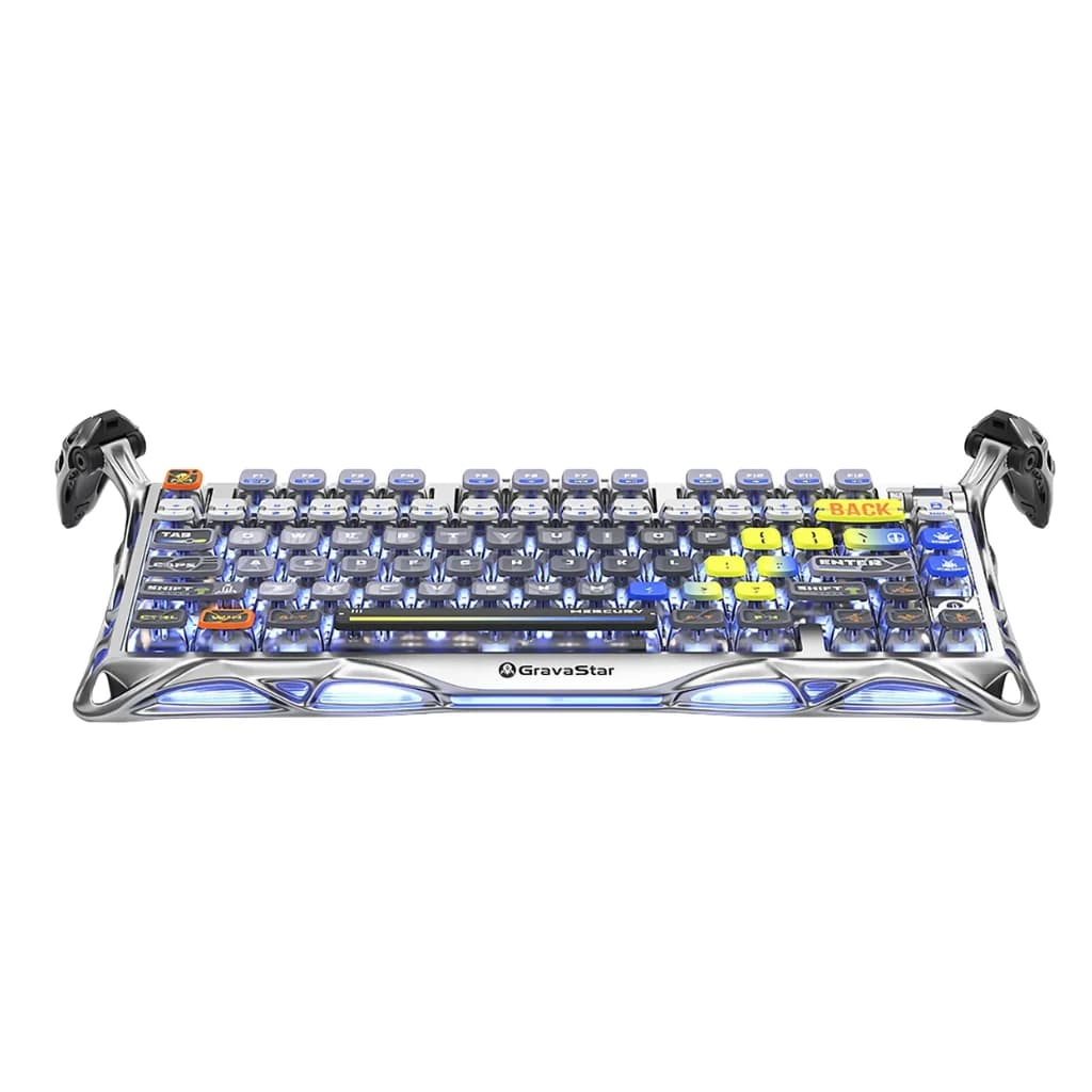 Gravastar Mercury K1 Pro Gaming Keyboard - Interstellar Silver — thumbnail 2 of 4