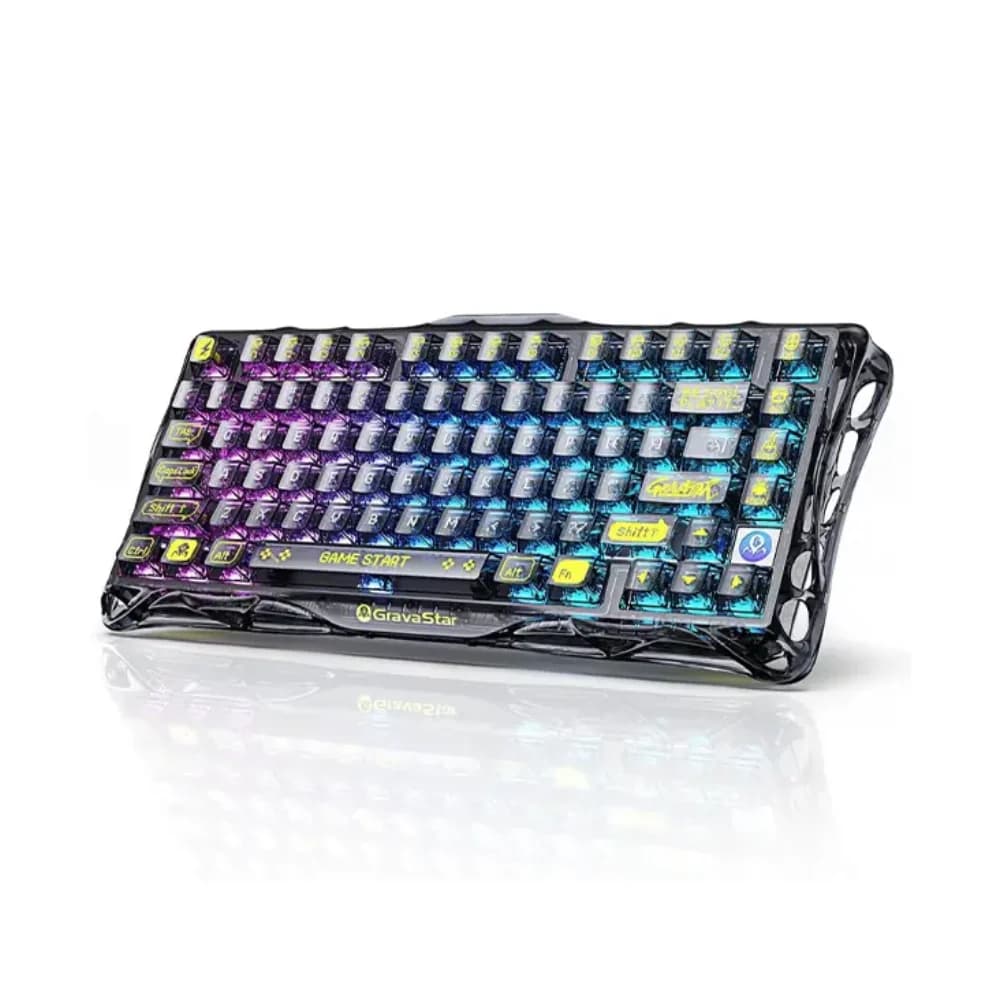 Gravastar Mercury K1 Lite Mechanical Gaming Keyboard AR - Transparent Black