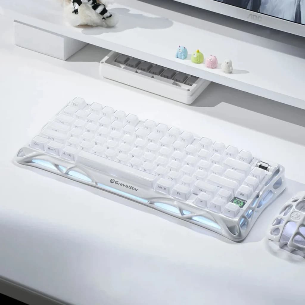 Gravastar Mercury K1 Wireless Rapid Trigger Gaming Keyboard - Opaline White — thumbnail 4 of 4