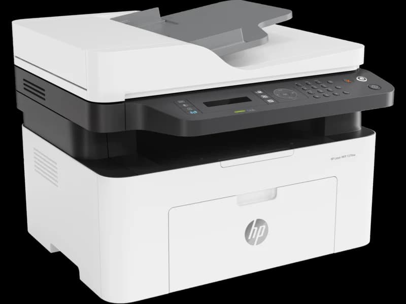 HP Laser MFP 137fnw All-in-One Printer – Print, Scan, Copy, Fax, 21 ppm, 1200×1200 dpi, 40-Sheet ADF, Wi-Fi, Ethernet, Mobile Printing (Black & White) — thumbnail 8 of 10
