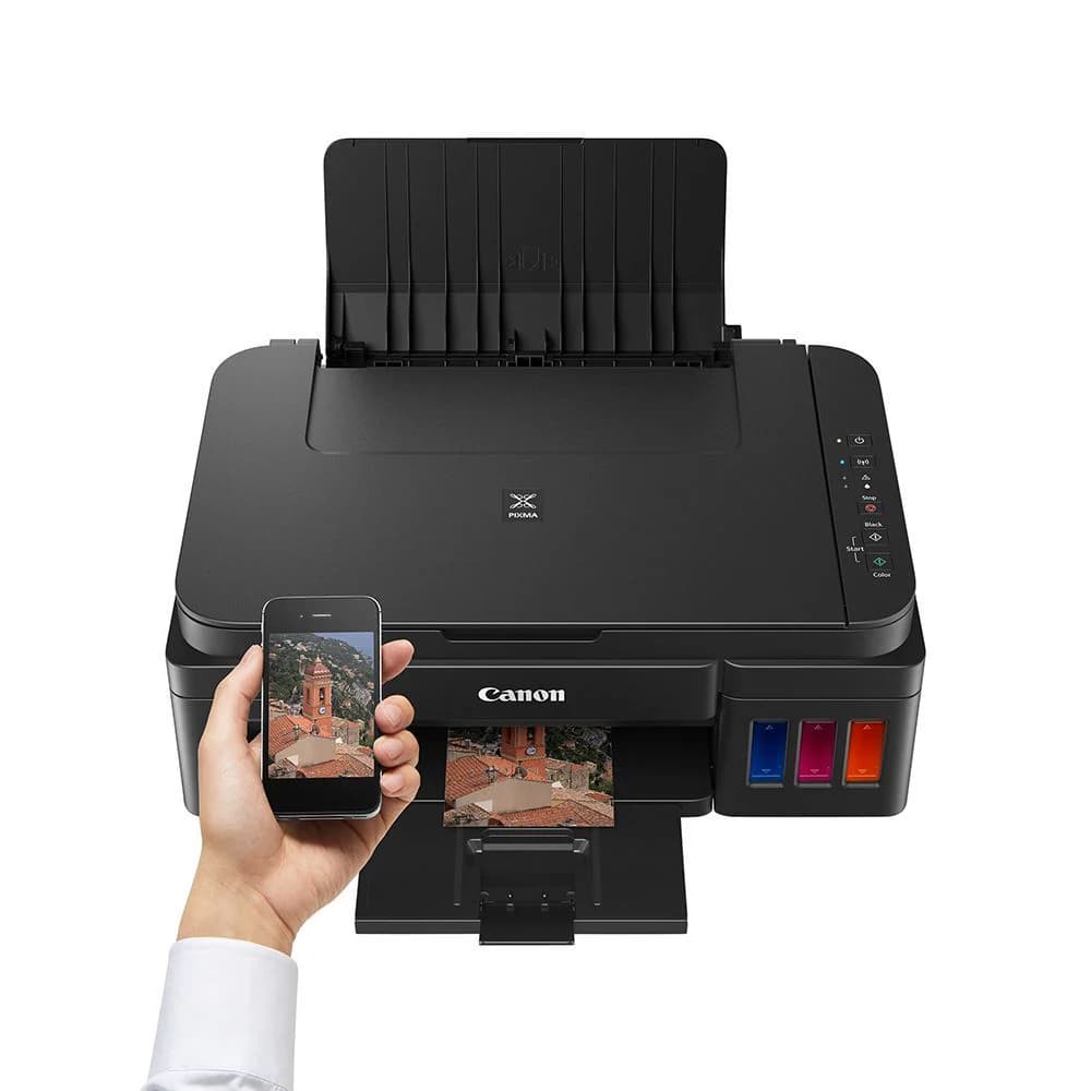 Canon PIXMA G3410 Wi-Fi, Inkjet Color All-in-One Printer, printing from smart devices — thumbnail 2 of 5