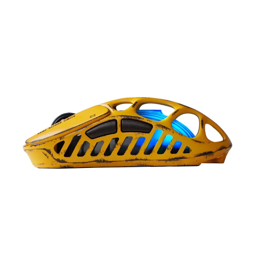 GravaStar Mercury X Pro Gaming Mouse - Battle Worn-Yellow — thumbnail 4 of 5