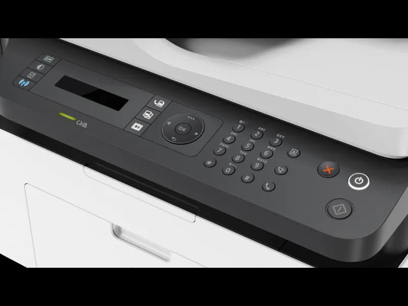 HP Laser MFP 137fnw All-in-One Printer – Print, Scan, Copy, Fax, 21 ppm, 1200×1200 dpi, 40-Sheet ADF, Wi-Fi, Ethernet, Mobile Printing (Black & White) — thumbnail 2 of 10