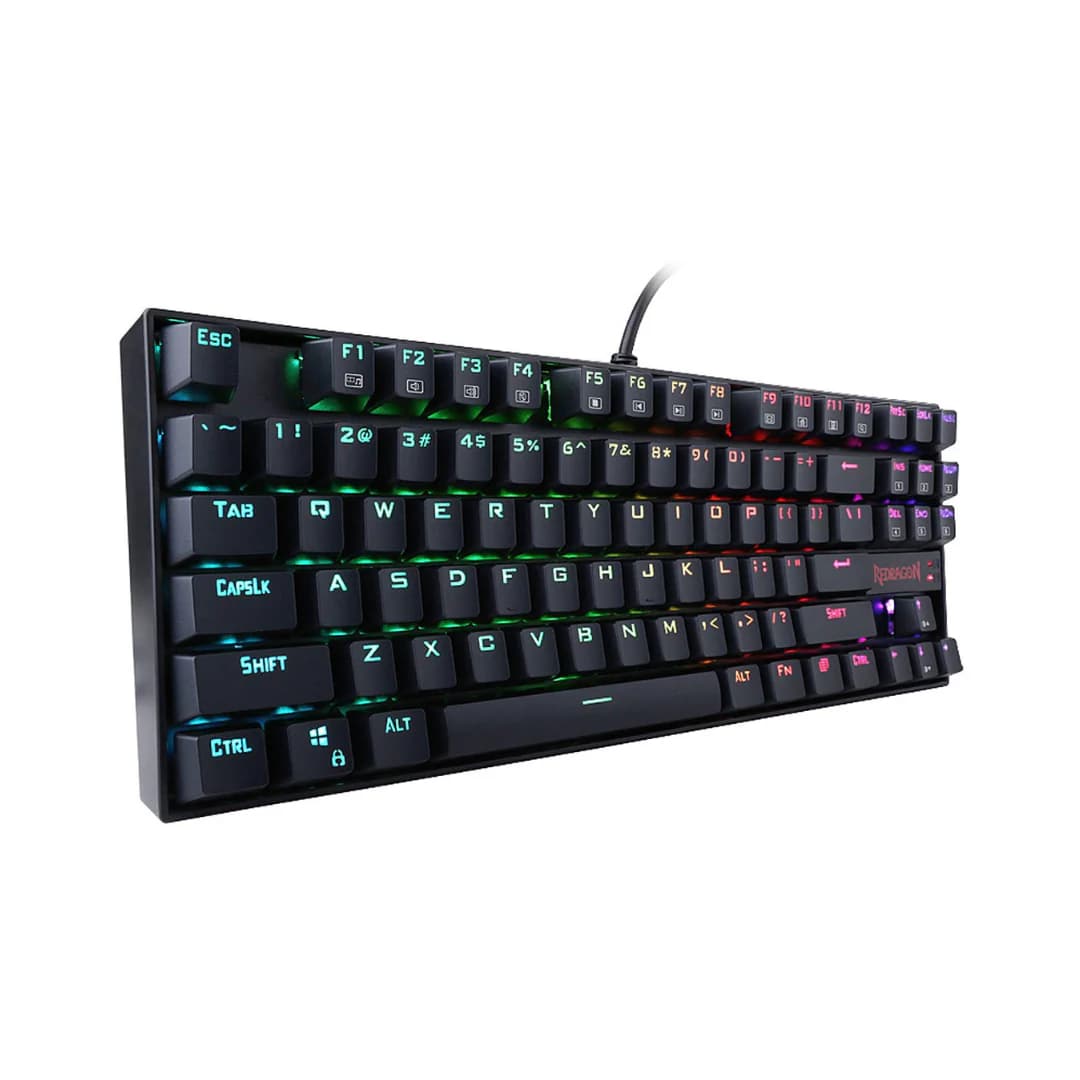 Redragon K552-RGB, Kumara, 80%, Wired, Red Switches - Black — thumbnail 3 of 4
