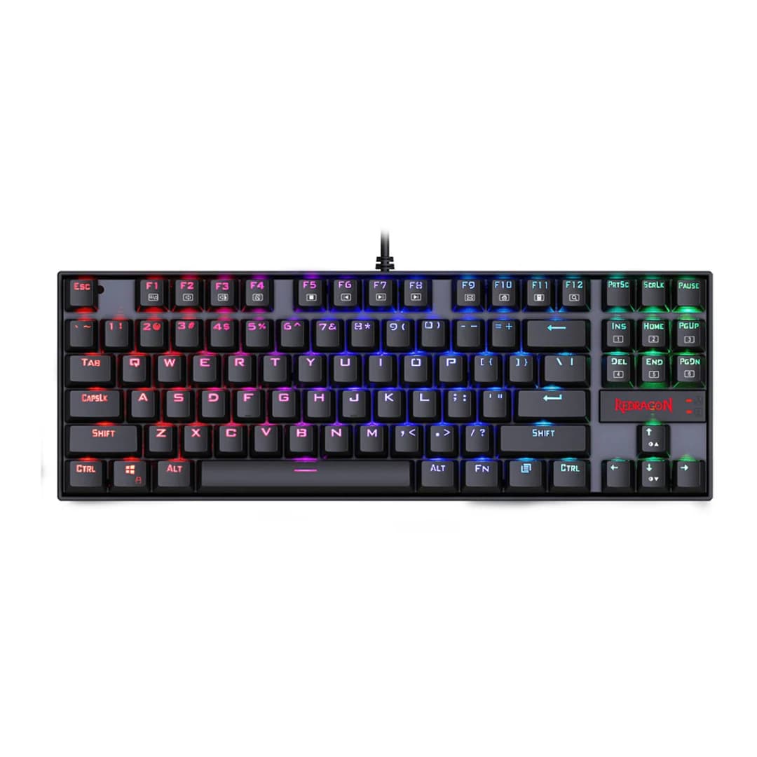 Redragon K552-RGB, Kumara, 80%, Wired, Red Switches - Black — thumbnail 2 of 4