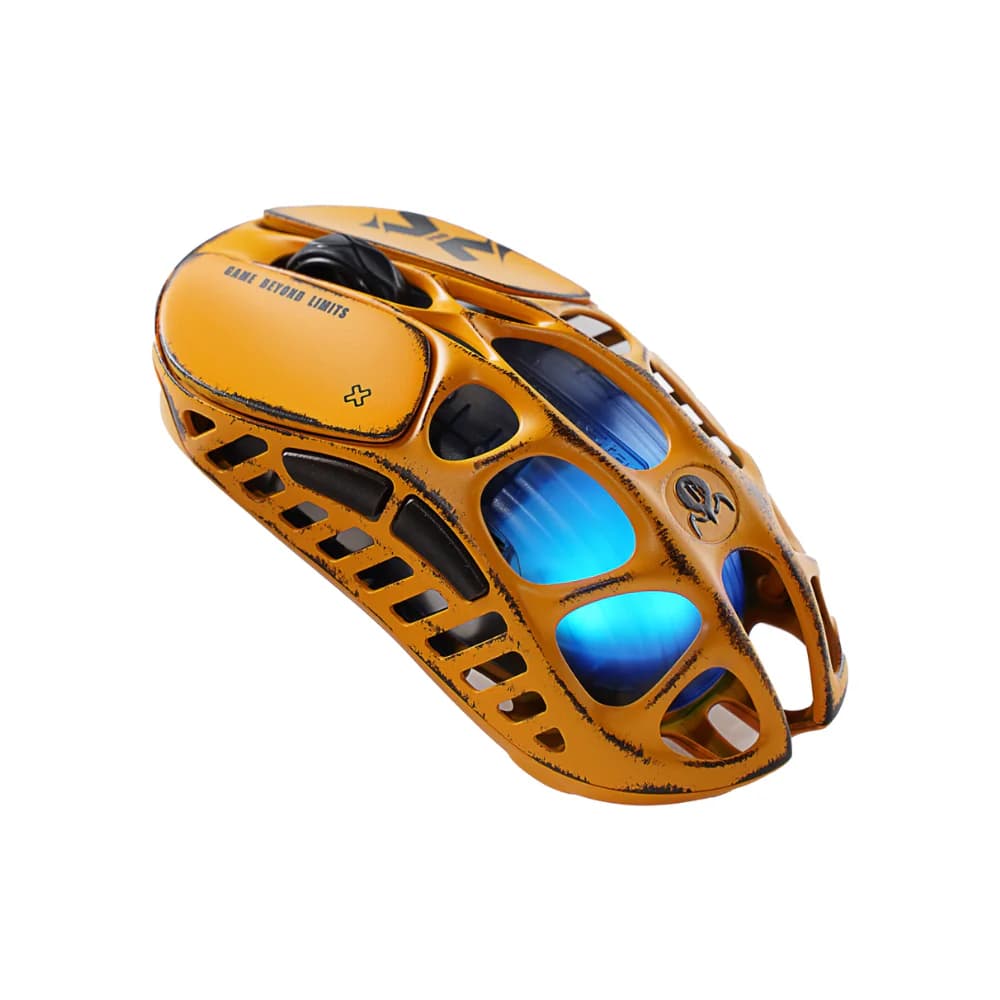 GravaStar Mercury X Pro Gaming Mouse - Battle Worn-Yellow — thumbnail 3 of 5
