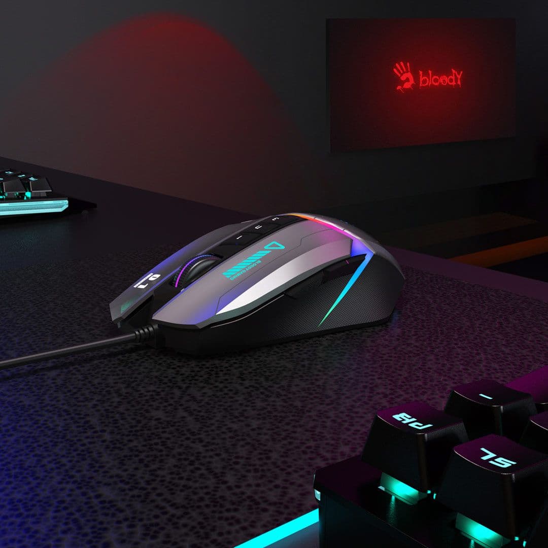 RGB Animation Gaming Mouse W60 Max Activated Gun Grey — thumbnail 5 of 5