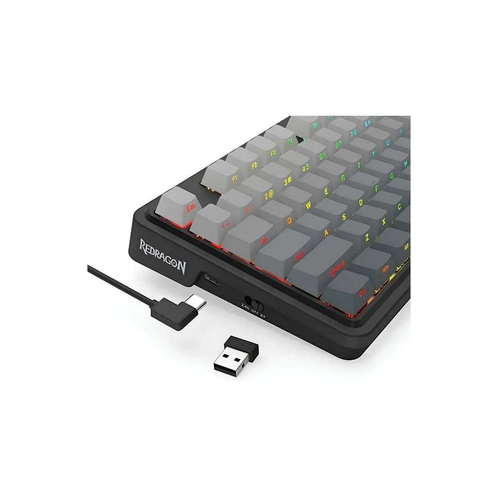 Redragon UCAL K673SP PRO Wireless Gaming Keyboard - White — thumbnail 6 of 7