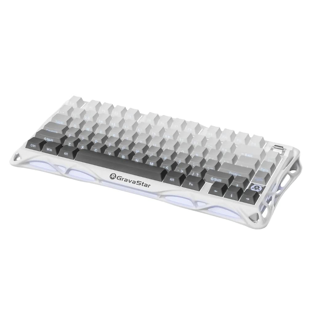 Gravastar Mercury K1 Gaming Keyboard - Gradient White — thumbnail 2 of 5